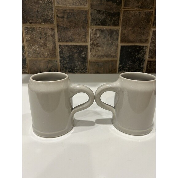 Pair Of 2 Vintage KONIGSBACHER Stoneware Beer Mug Stein Germany 0.4 Liter - Picture 2 of 10
